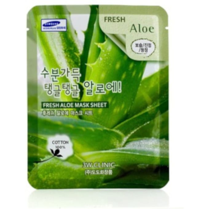 3W CLINIC Fresh Aloë-maskervel (3 opties) #10 Sheets green