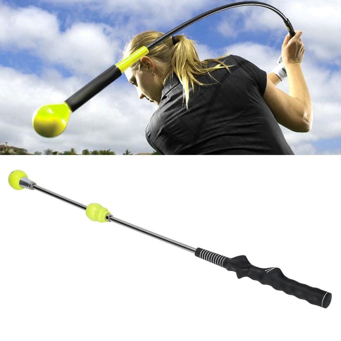 Sport Golf Swing Trainer Training Opwarmstick Verstelbare Kracht Oefenapparatuur gray