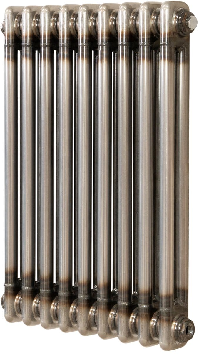 Traditionele radiator - 2-kolom - 600x425 mm - ruw metaal