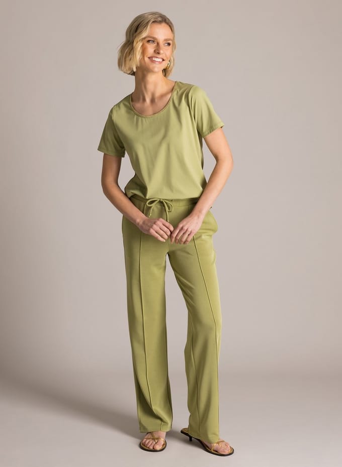 YEST Kaia Tops - Botanic Green - maat 40