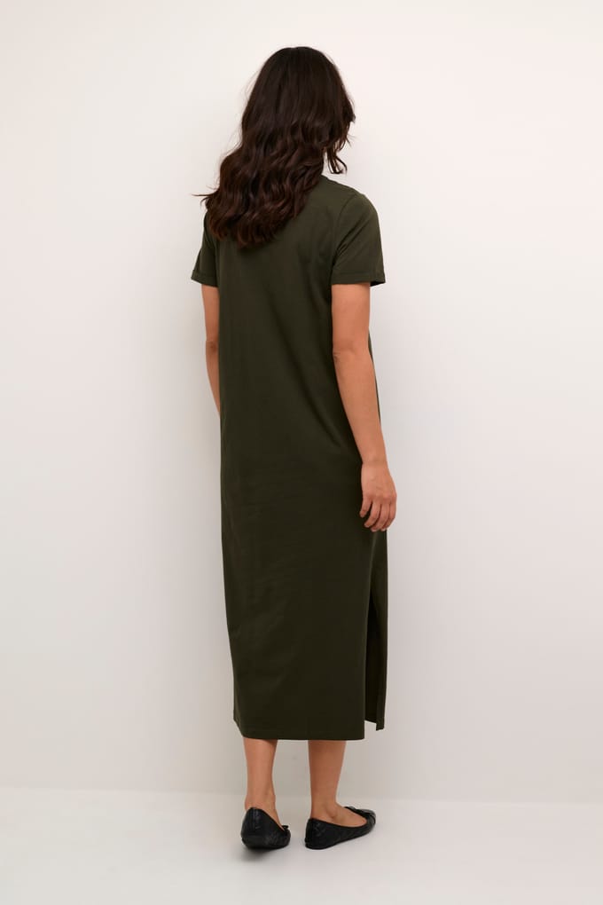 Jurk Regular fit Forest Night dark green