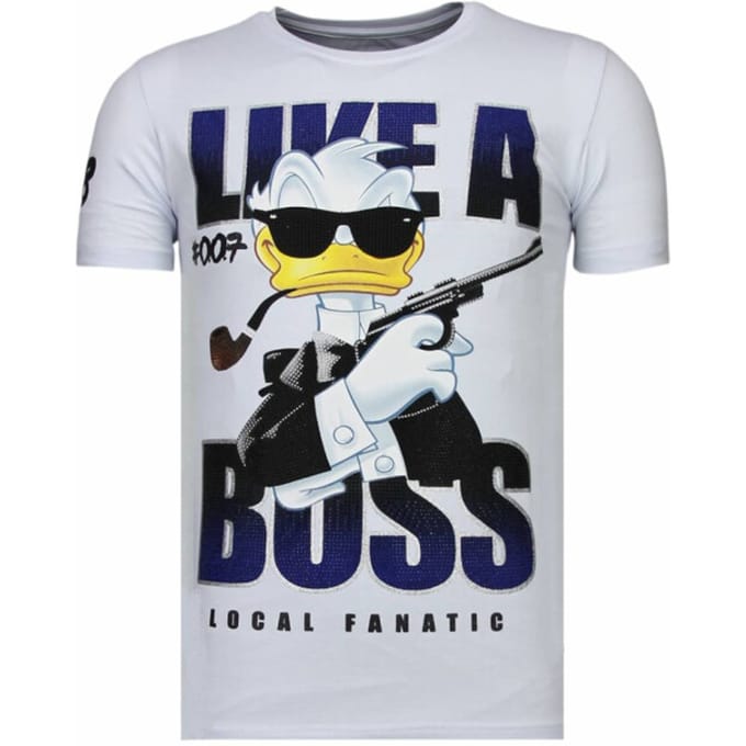 Local Fanatic Like a boss rhinestone t-shirt