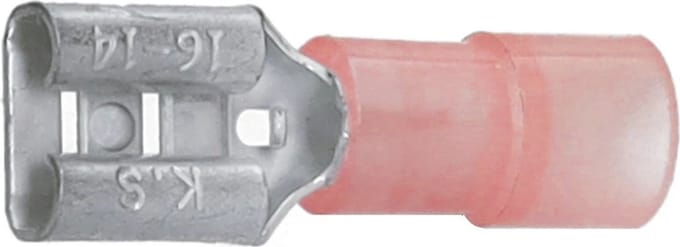 Cimco geïsoleerde vlakstekerhuls 4,8x0,8mm voor 0,5-1mm² - rood per 100 stuks (180256)