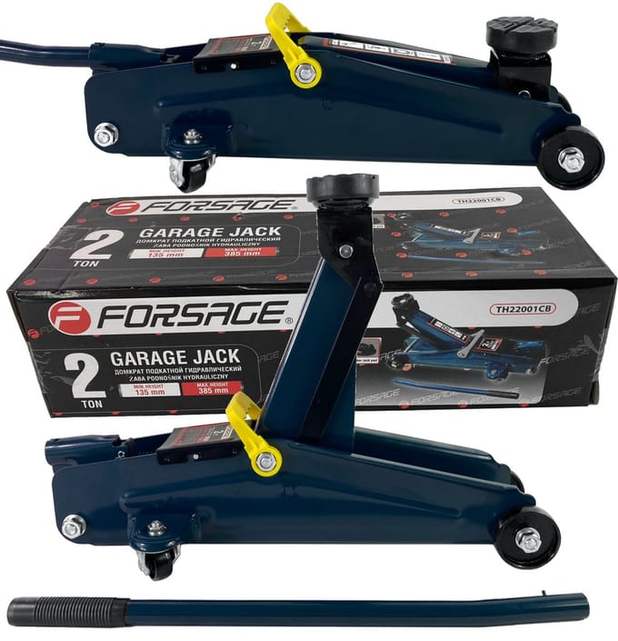 FORSAGE F-TH22001CB - Autokrik - 2 ton - Gummi Pad - Solide Constructie