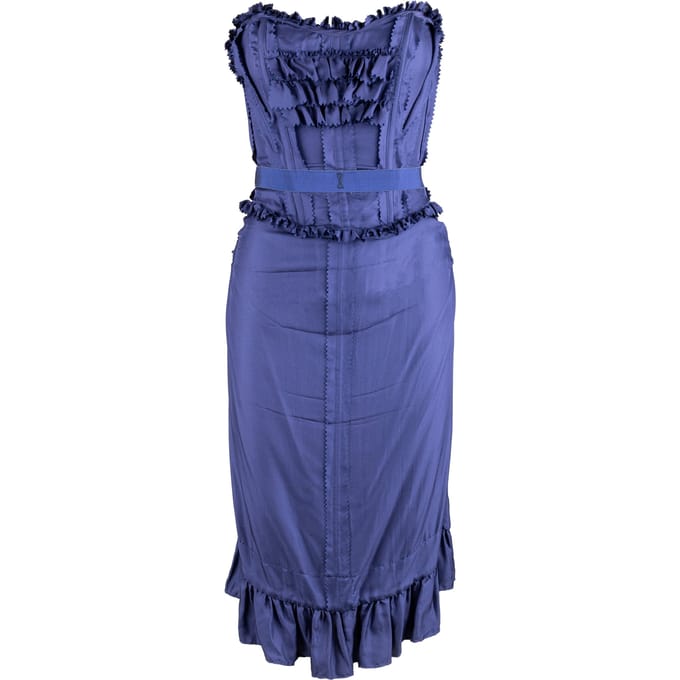 Moschino Gerimpeld Korset Jurk - '10s