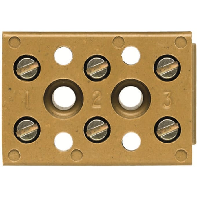Weidmuller BK3 CRN 3-Poolige Aansluitstrip 4mm² - 0624920000 [2 Stuks]