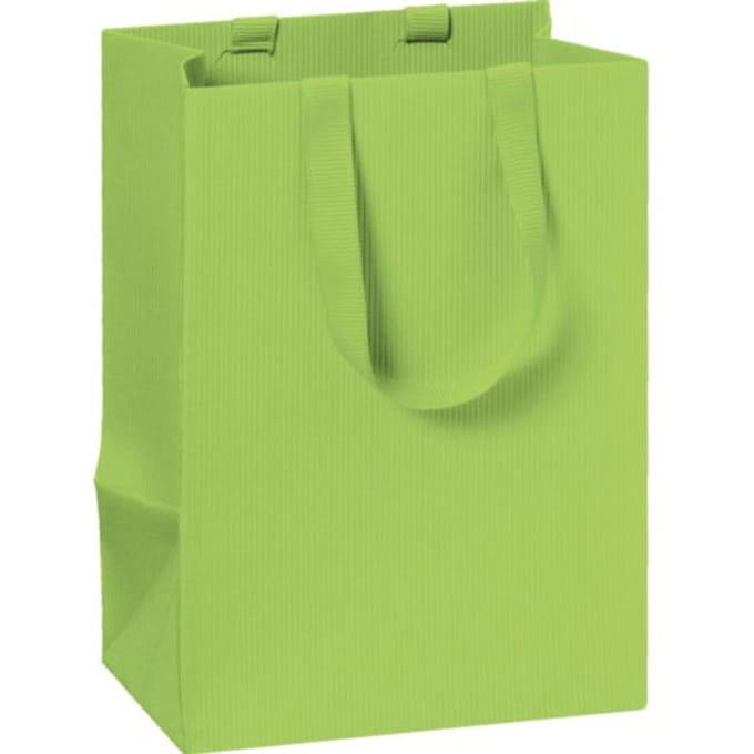 Stewo geschenktasje basic, formaat 10 x 8 x 14 cm., kleur groen