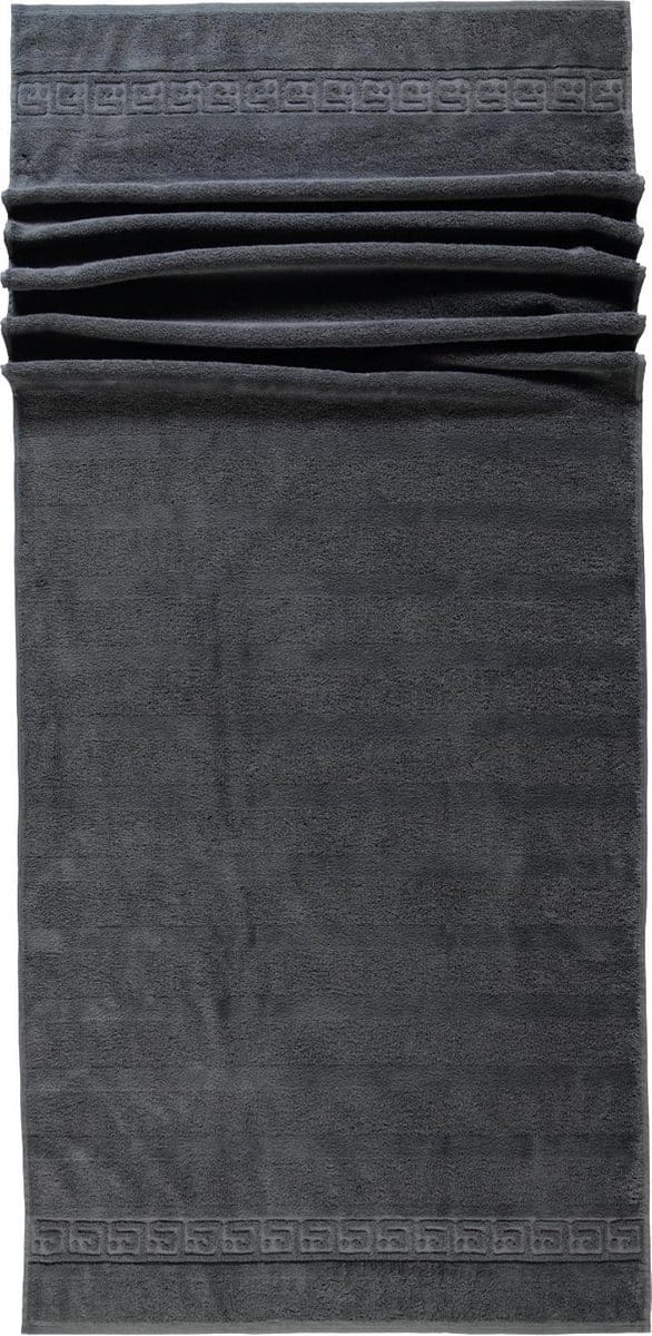 CAWÖ Noblesse Uni Badhanddoek - Antraciet - 80x160