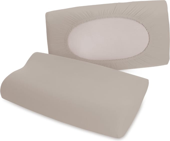 Schlafgut Pure flexible Kussensloop S-XL 496 Sand Mid