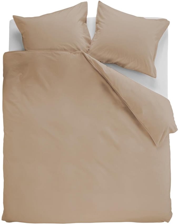 Ambiante Cotton Uni dekbedovertrek - Effen - Lits-Jumeaux - 240x200/220 cm - Khaki