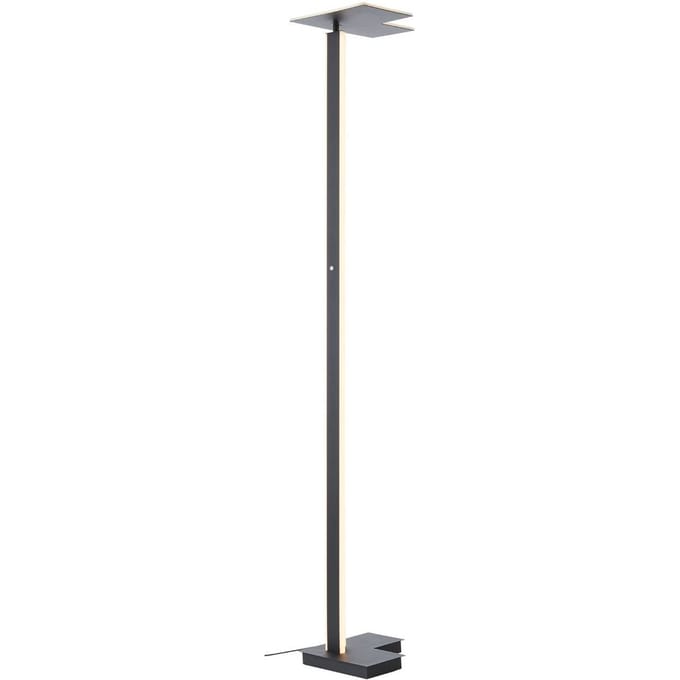 Brilliant LED vloerlamp Mora, antraciet, hoogte 178 cm, metaal
