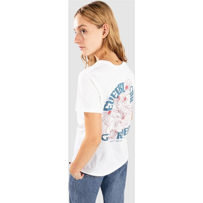 Dravus Faux Flower Shop T-Shirt wit