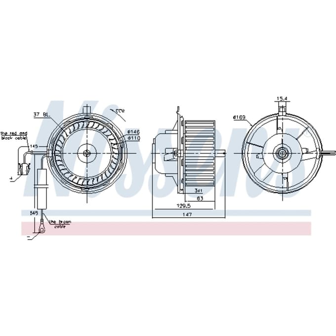 Binnenventilator NISSENS 87404
