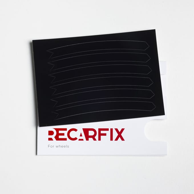 Velgschade Patches Cupra Black Gloss – Zelfklevende velgreparatie bij stoeprandschade