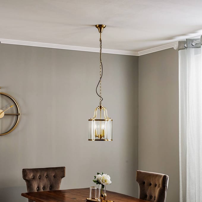 ORION Hanglamp Rieka, ronde lantaarnvorm, 25 cm