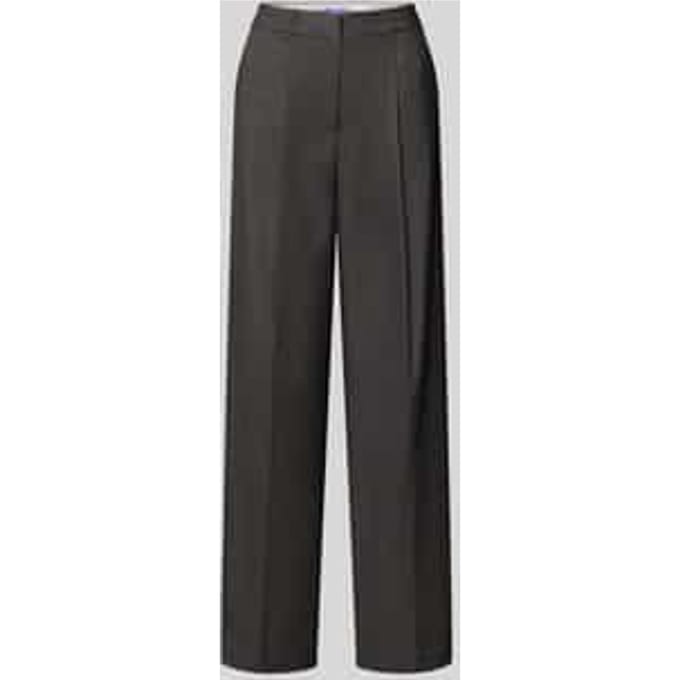 wide fit stoffen broek met viscose-aandeel model 'Ellis'