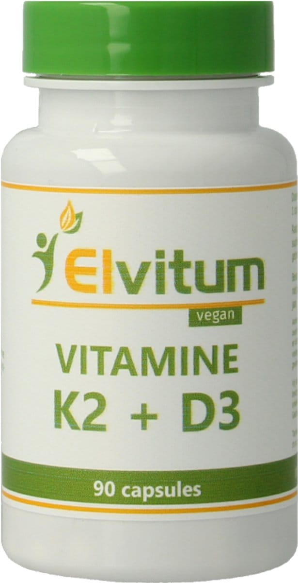 How2behealthy - Vitamine K2 + D3  -   45mcg + 25mcg -  90 capsules