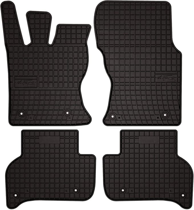 Wielganizator SolidPRO Serie - Auto Rubbermatten - Zwart - Compatibel met Jaguar XE