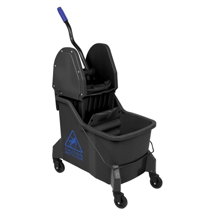 Jantex Dweilemmer met twee compartimenten en wringer Blauw 30L
