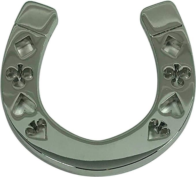 Poker Gewicht - Hoefijzer Accessoire - Spel Stabiliteit - Elegant Design - 34 Gram - Zilver
