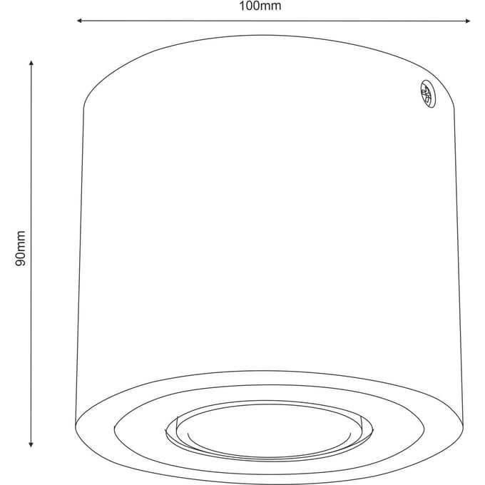 Envostar Ernest Downlight GU10 van hout, rond