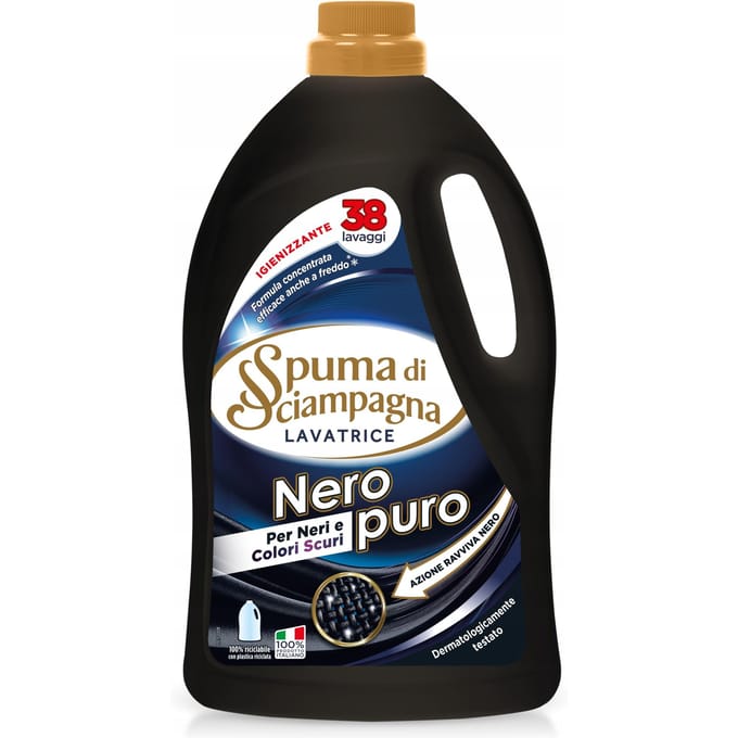 Lessive pour linge noir levatrice neropuro 38 lavages 1,71l - spuma di sciampagna