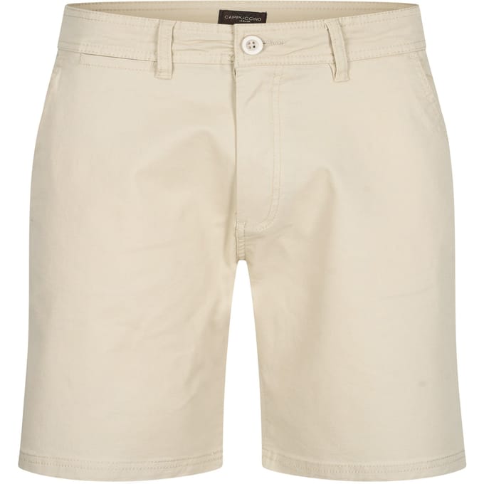 Cappuccino Italia - Heren Shorts Chino Short - Beige - Maat L