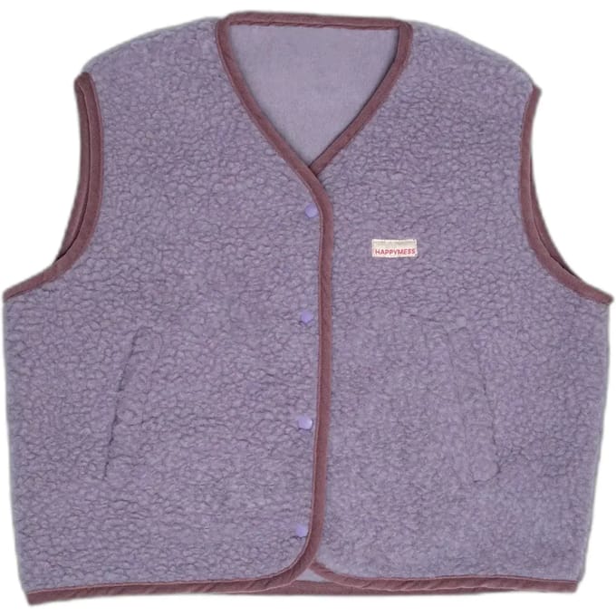 Mouwloze Merinowollen Vest Happymess