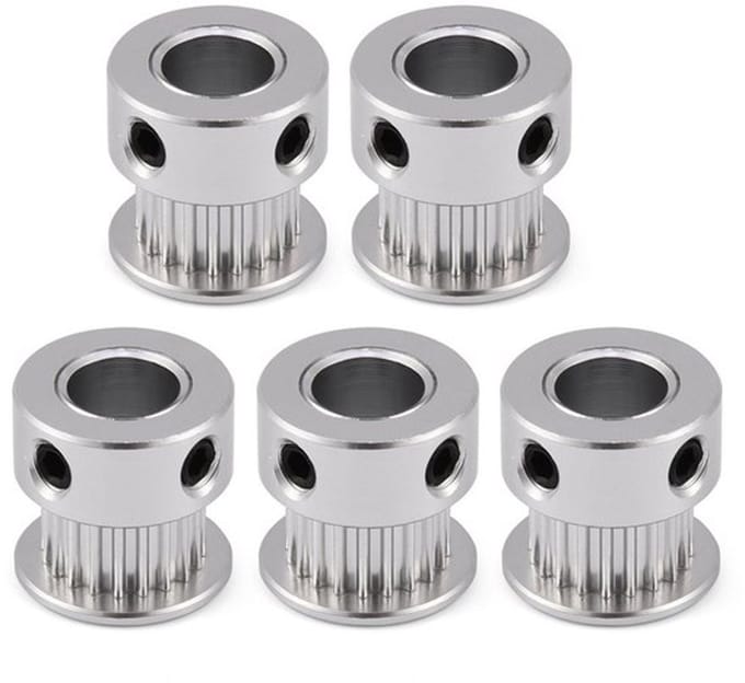 Dailygoody - Timing Belt Pulley - 20T Aluminium Sprocket - 5mm/8mm