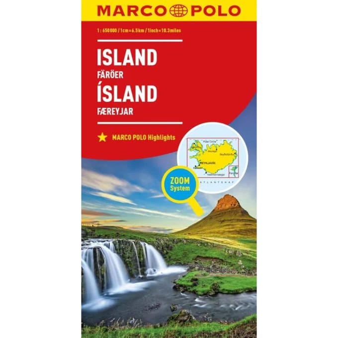 Marco Polo wegenkaart IJsland