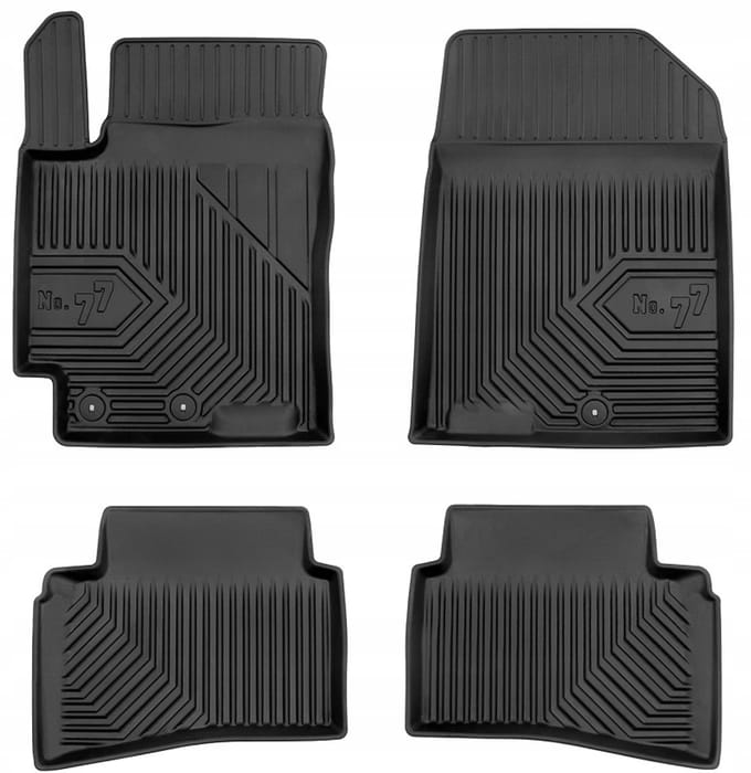 FROGUM No.77 - Automatten Set - KIA Stonic automat - TPE rubber - 3D randbescherming - Perfecte pasvorm