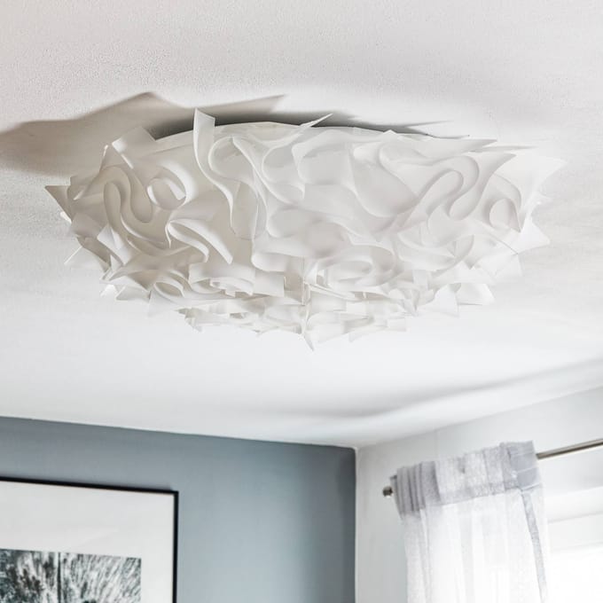 Slamp Veli design plafondlamp, Ø 78 cm, opaal
