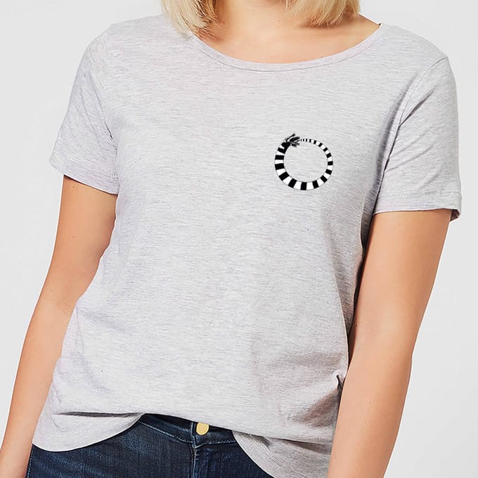 Beetlejuice Sandworm Pocket Tee Women's T-Shirt - Grey - S - Grijs