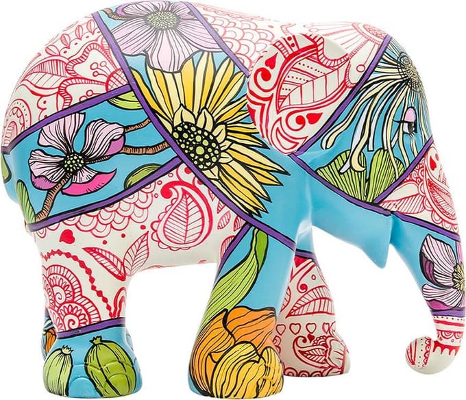 Henna & Head Scarves 10 cm Elephant Parade Handgemaakt Olifantenstandbeeld