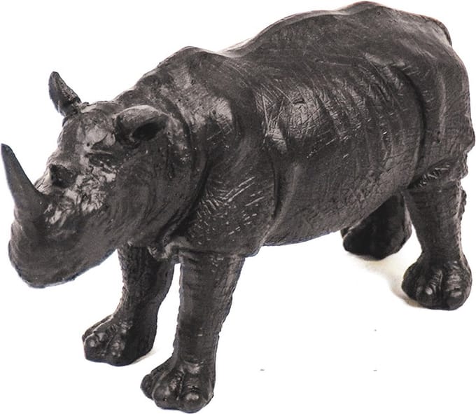 Housevitamin - Neushoorn - Zwart - 16x5,5x9cm
