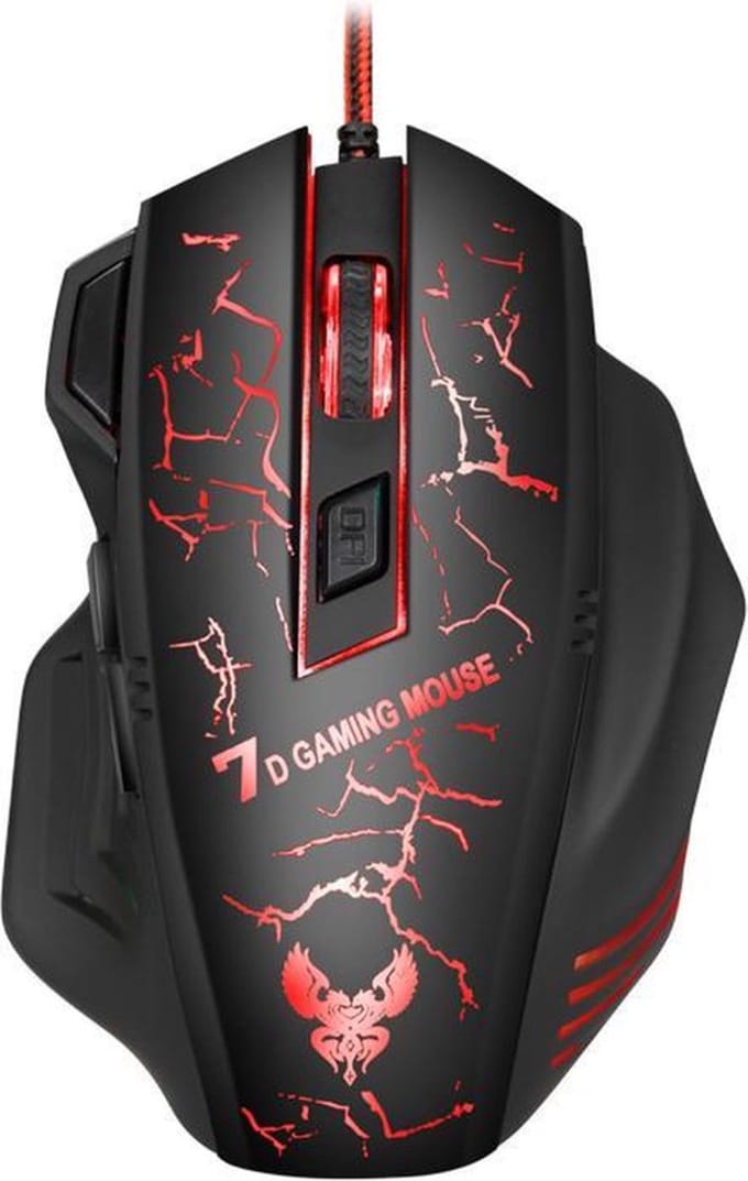 LuxeBass X7 Professionele verlichtende gaming muis voor Computer PC Laptop