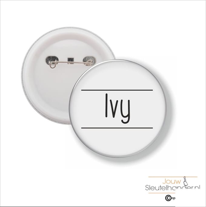 Button Met Speld 58 MM - Ivy