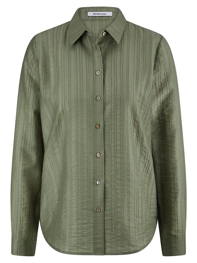 Blouse lange mouwen Van Peter Hahn groen