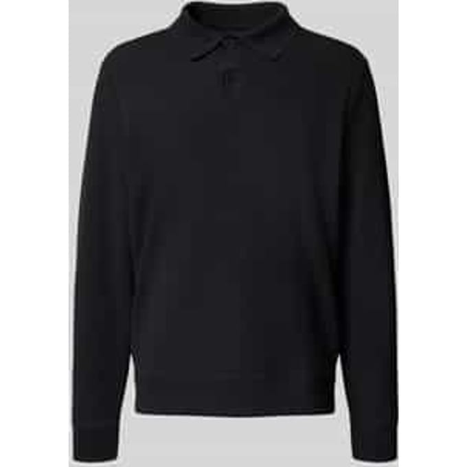 Pullover met polokraag en knoopsluiting
