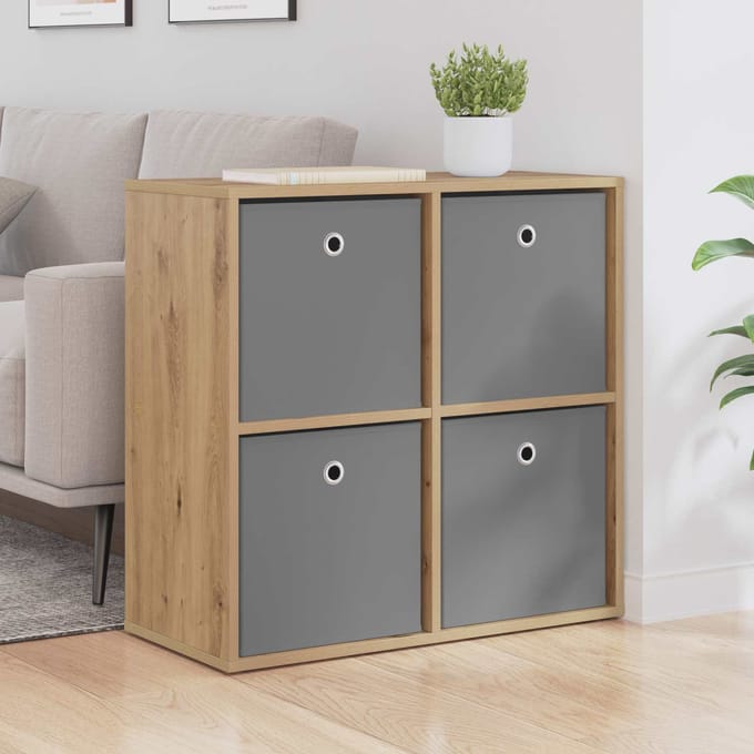 vidaXL - Dressoir - Artisan - Eiken - 68,5 - x - 32 - x - 67 - cm
