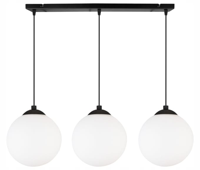 Moderne Zwarte Hanglamp Florence 3x E27 15cm Bol