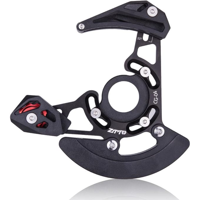 ZTTO DH MTB Fietskettinggeleider Drop Catcher BB Mount Verstelbaar voor Mountain Gravel Bike Single black