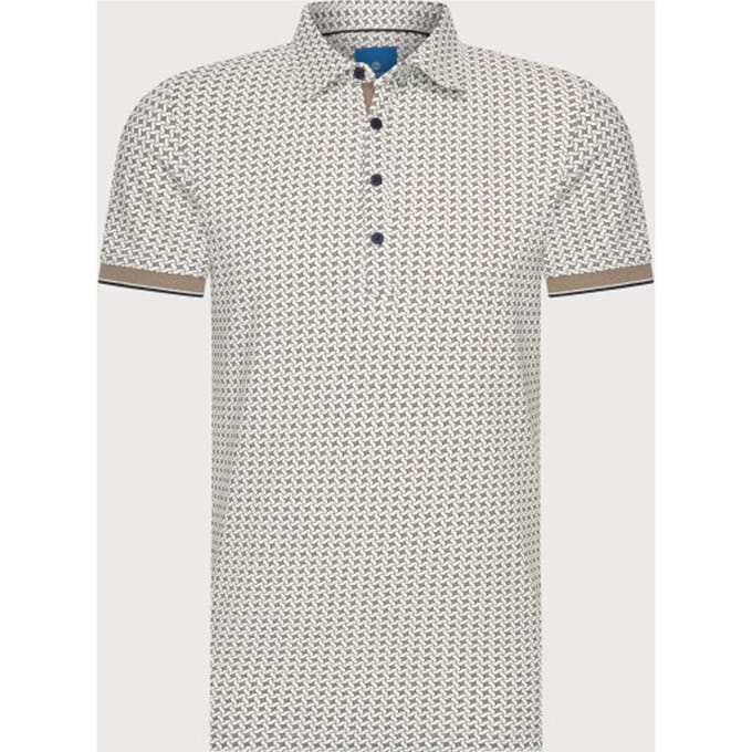 Blue Industry De geometrische polo |