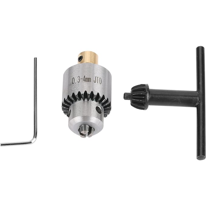 Micro 0,34 mm JTO Conisch Gemonteerde Boorkop en Sleutel met Boorkopsleutel voor Draaibank Elektrische Boormachine
