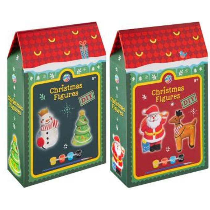 Beschilder je Eigen Kerstfiguur - Inclusief Kwast en Verf