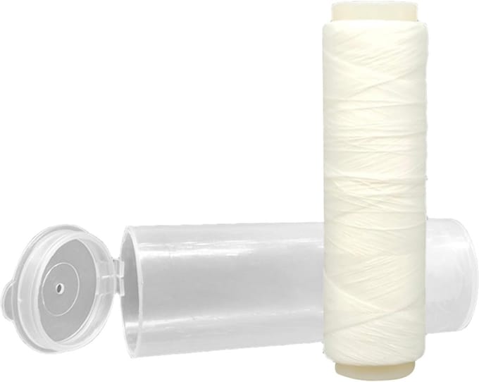 Visdraad Elastisch - Aas Wikkeldraad - Vastzetten van aas - Ultra rekbaar nylon - 020 mm diameter - Transparant