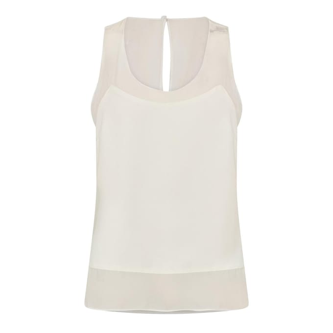 Ted Baker Vrouwen/dames Racerback Mouwloze Vest Top (Ivoor)