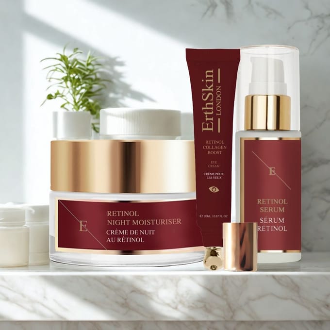 RETINOL COLLAGEEN BOOST OGENCRÈME 20ML + RETINOL HYDRATATIECRÈME 50ML + PRO RETINOL SERUM 30ML
