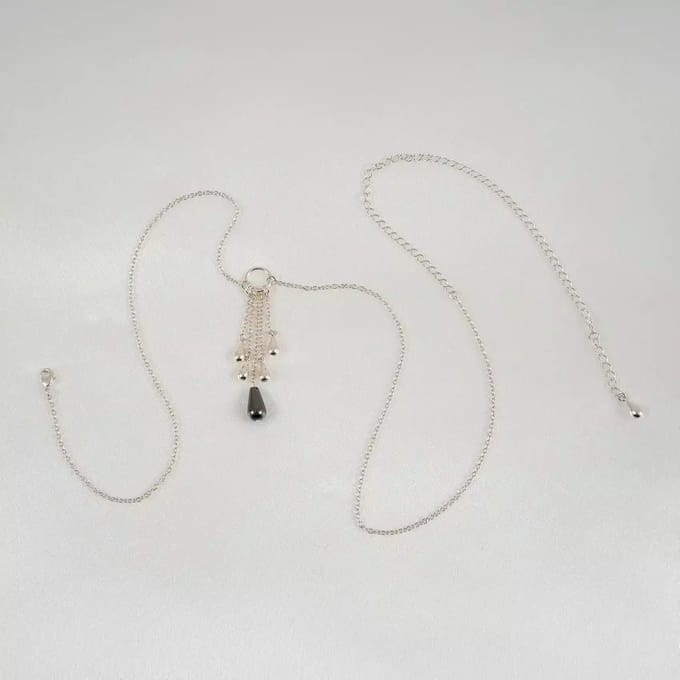 Sylvie Monthulé | Zilveren Bodychain Sieraad | Rain of Pearl Maat M