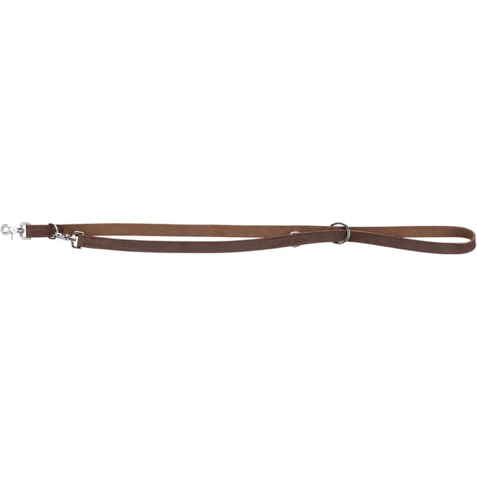 Trixie - Hondenriem - Rustic - Verstelbaar - Vetleer - Donkerbruin - 200X2 CM